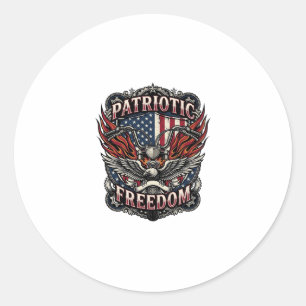 Adesivo Guidão da Liberdade Patriótica Motoqueiro Estrada