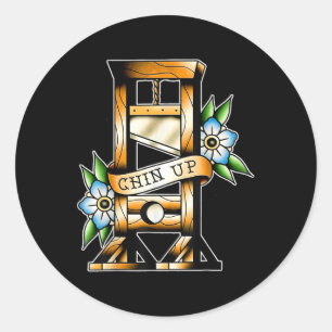 Adesivo Guillotine Tradicional Tatuagem Engraçado Engraçad