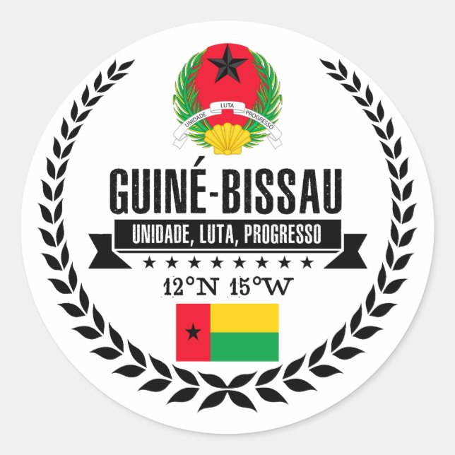 Adesivo Guiné-Bissau (Frente)