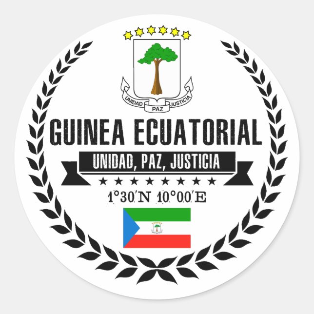 Adesivo Guiné Equatorial (Frente)