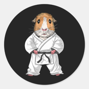 Adesivo Guiné Pig Karate Ninja Jiu-jitsu Taekwondo Martia