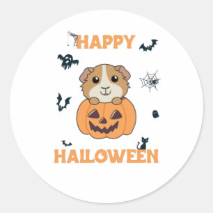 Adesivo Guiné Pumpkin Doce Animais Feliz Dia das Bruxas