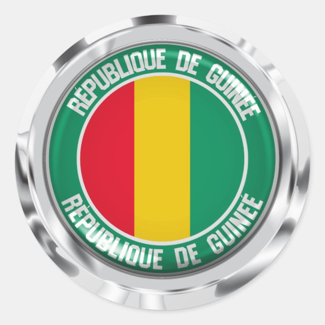 Adesivo Guiné Round Emblem (Frente)