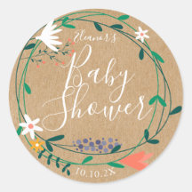 Guirlanda Floral Country Baby Shower / Sprinkle Bo