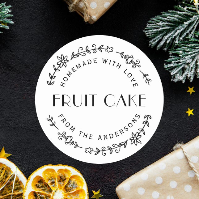 Adesivo Guirlanda Floral Rústica Presente de Panificação d (Criador carregado)