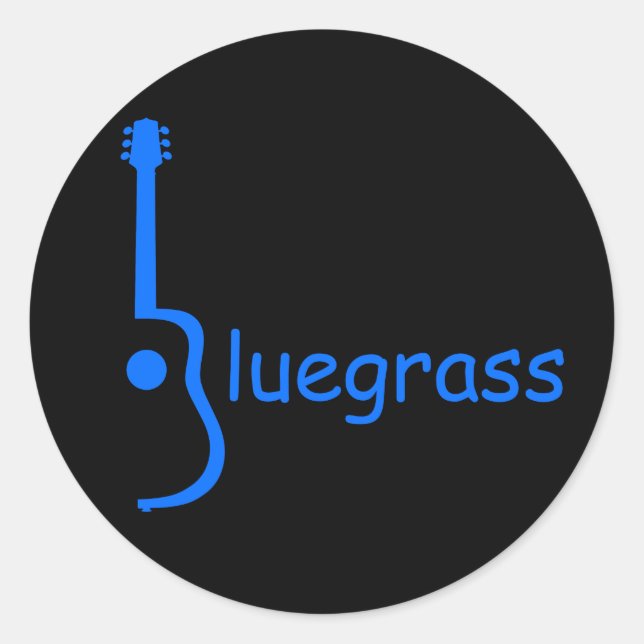 Adesivo Guitar Bluegrass (Frente)