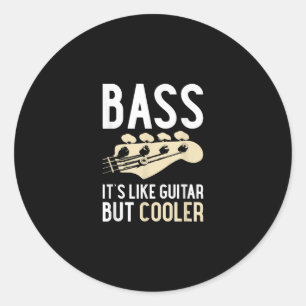 Adesivo Guitar Lover Bass É como violão, mas mais legal
