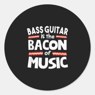 Adesivo Guitar Lover Bass Guitar É Bacon De Música Engra