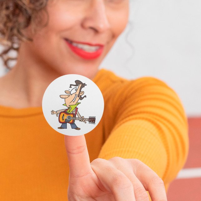 Adesivo Guitar Man Rockstar (Criador carregado)