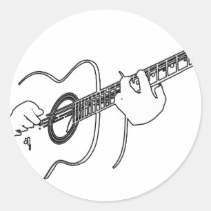 Adesivo guitarra acústica