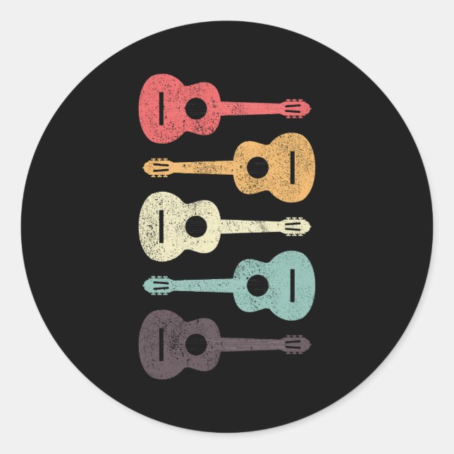 Adesivo Guitarra Acústica Músico Músico Músico Assassino R (Frente)