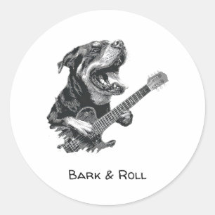 Adesivo Guitarra Cachorro Rockstar – Animal de Música Vint