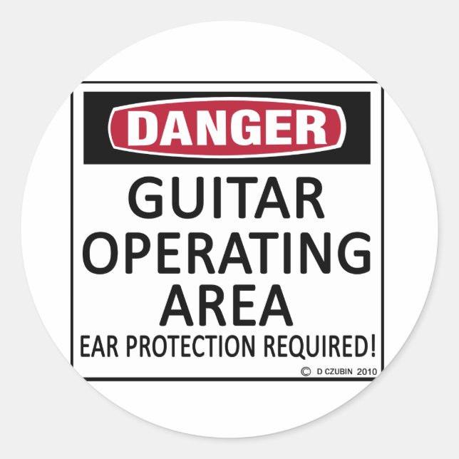 Adesivo Guitarra de Área Operacional (Frente)
