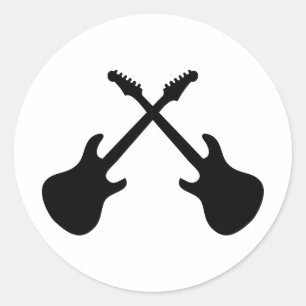 Adesivo Guitarra de E cruzadas