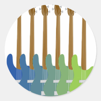 Adesivo Guitarras Coloridas