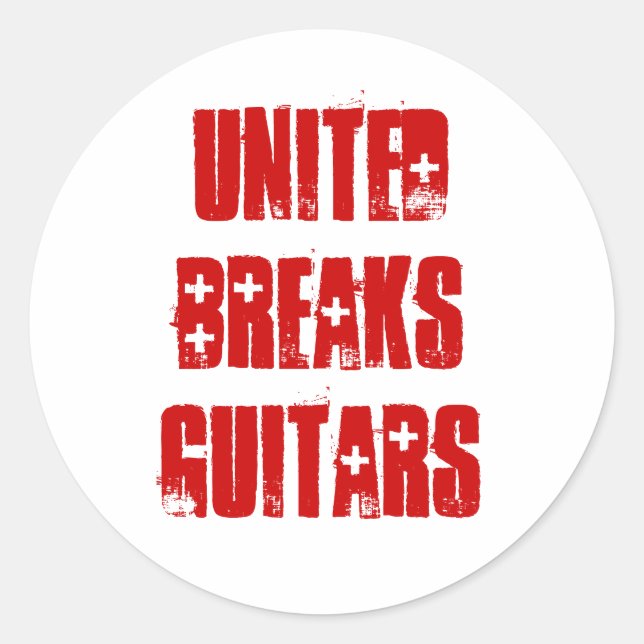 Adesivo Guitarras de quebras unidas (Frente)