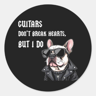 Adesivo Guitarras não quebram corações, mas eu quebro