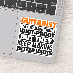 Adesivo Guitarrista Eu Tento Fazer As Coisas Amante De Gui