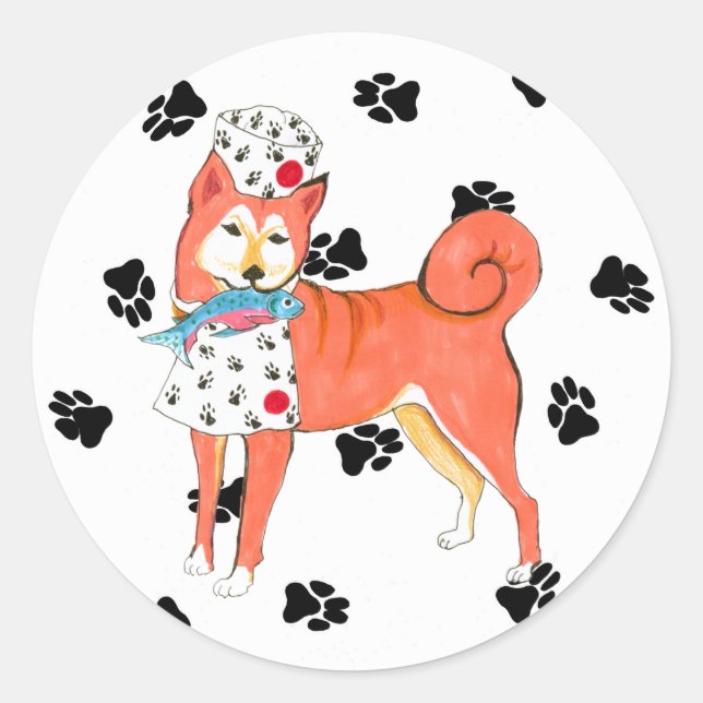 Adesivo Gullivers Angels Shiba Inu Stickers (Frente)