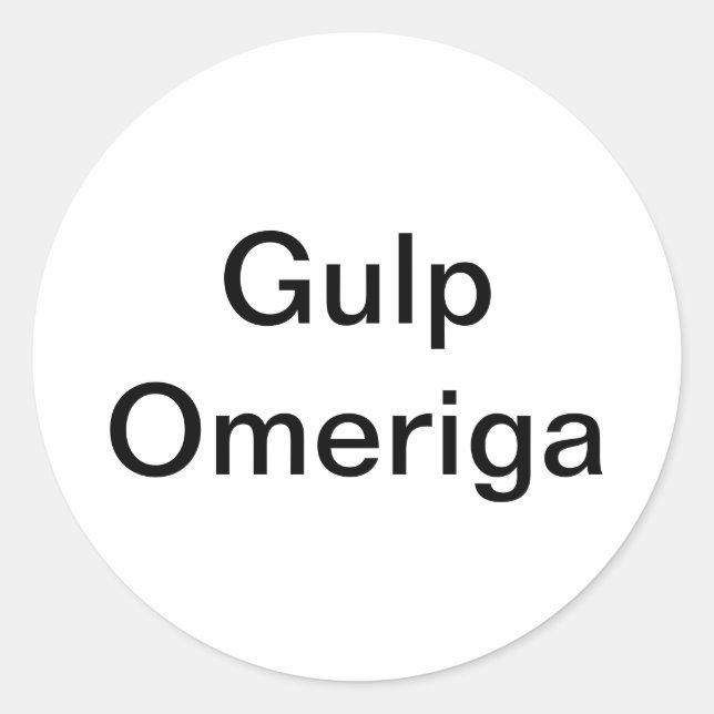 Adesivo Gulp Omeriga Comic Splash-Art Hankamer Artjunkhaus (Frente)