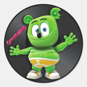 Adesivo Gummibär DJ Vinyl Record Sticker
