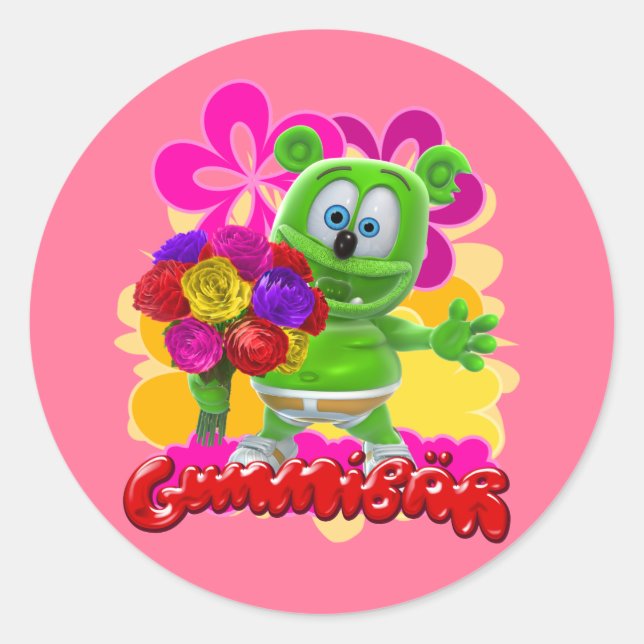 Adesivo Gummibär Floral Sticker (Frente)