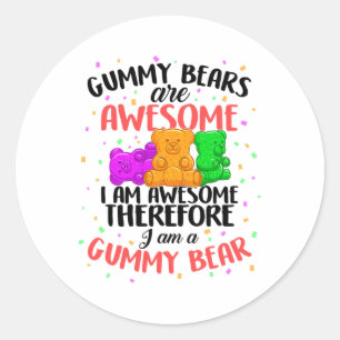 Adesivo Gummy Bear Dancing Animal Candy Para Jovens Adulto