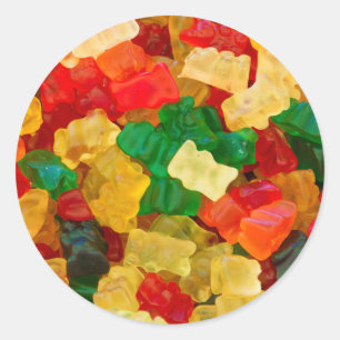 Adesivo Gummy Bear Rainbow Coloração Candy