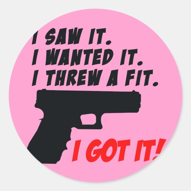 Adesivo Gun Temper Tantrum (Frente)
