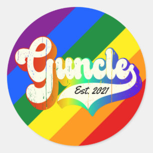 Adesivo "Guncle - est. data" novidade