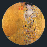Adesivo Gustav Klimt "Adele" Vintage<br><div class="desc">Esta popular pintura Klimt é chamada "Adele Bloch-Bauer's Portrait" e foi pintada em 1907. Gustav Klimt (14 de julho de 1862 - 6 de fevereiro de 1918) foi um pintor simbólico austríaco e um dos membros mais proeminentes do movimento Secessão de Viena. Klimt é notado por suas pinturas, murais, esboços,...</div>