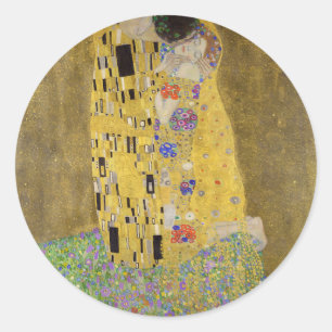 Adesivo Gustav Klimt é a pintura de beijo