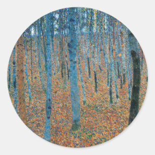 Adesivo Gustav Klimt Floresta de Faia Arte Fino Vintage