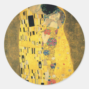 ADESIVO GUSTAV KLIMT "O BEIJO" ROUND ENVELOPE SEAL