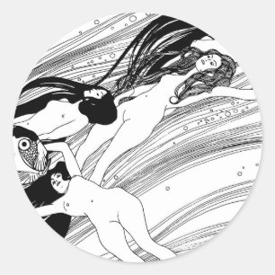 Adesivo Gustav Klimt - Sangue de Peixe Arte Japonesa Surre