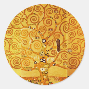 Adesivo Gustav Klimt Tree of Life: Art Nouveau Symbolista