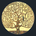 Adesivo Gustav Klimt Tree of Life Stickers<br><div class="desc">Gustav Klimt Tree of Life. Uma pintura simbólica da fase de ouro de Gustav Klimt terminou em 1909. Um presente de excelente para fãs de arte nouveau,  Gustav Klimt,  e pintura simbólica.</div>
