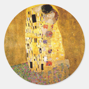 Adesivo Gustavo Klimt o beijo