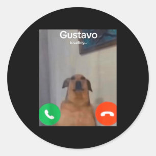 Adesivo Gustavo O Cão Está Chamando Meme Divertido Gen Z A