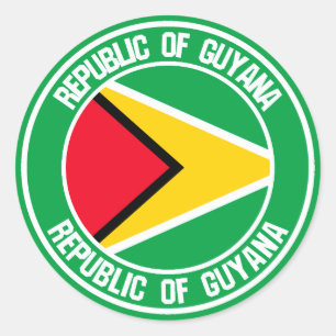 Adesivo Guyana Round Emblem