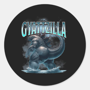Adesivo Gyattzilla Meme Zilla Kaiju Rizz Brainrot Skibidi