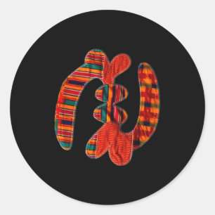 Adesivo Gye Nyame - Símbolo Africano do Tecido Kente Gana 