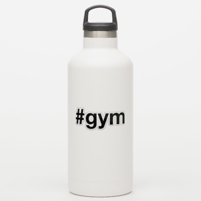 Adesivo GYM Hashtag (Garrafa d'água)
