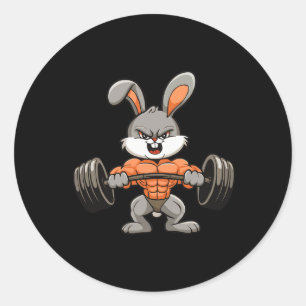 Adesivo Gym Rabbit Bodybuilding Powerinclusive Malhação En
