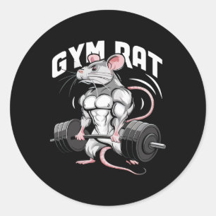 Adesivo Gym Rat Funny Bodybuilding Workout Malhação Gym We