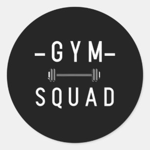 Adesivo Gym Squad Bodybuilding Motivational Cote Gym