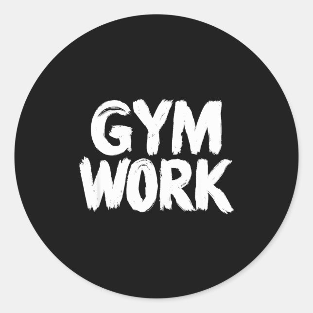 Adesivo Gym Work Bodybuilding Fitness Workout  (Frente)