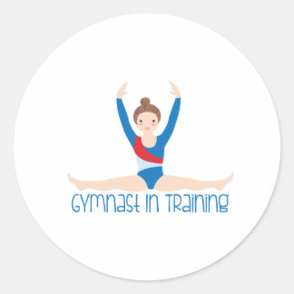 Adesivo Gymnast Em Treinamento