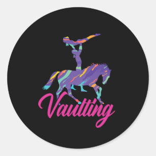 Adesivo Gymnast Horse Balancing Acrobatt Gift