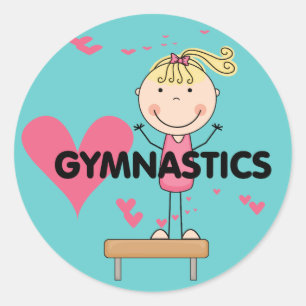 Adesivo GYMNASTICS - Camisetas e presentes de ginástica de
